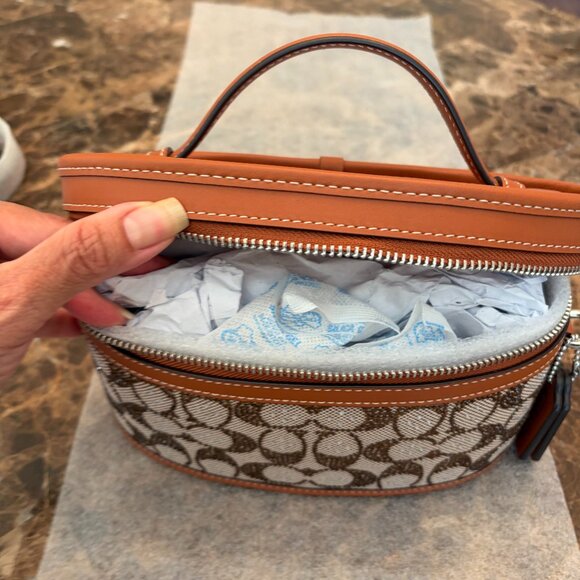 Coach Crystal Signature Jacquard Trail Bag (Burnished Amber) - Picture 9 of 16